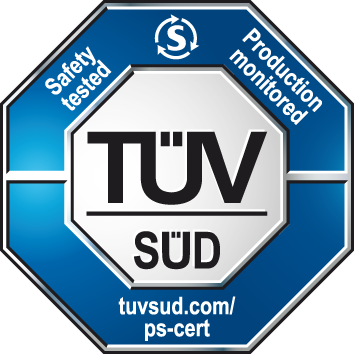Mark of approval called `TÜV SÜD Mark P`